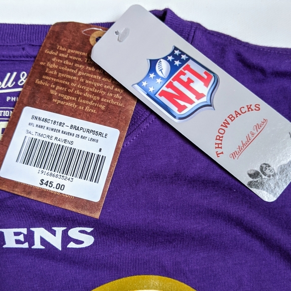 NWT Mitchell and Ness Ray Lewis T-Shirt Ravens - Picture 6 of 7